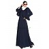 Cape abaya with Bell sleeves- Navy Blue Cape abaya with Bell sleeves- Navy Blue